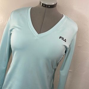 Fila running sport long sleeve top size L